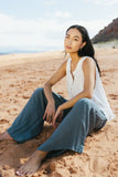 Amaya Wide Leg Pants in Slate FINAL SALE
