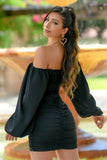 Rhea Mini Dress Black