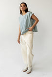 Alisson Striped Denim Blouse