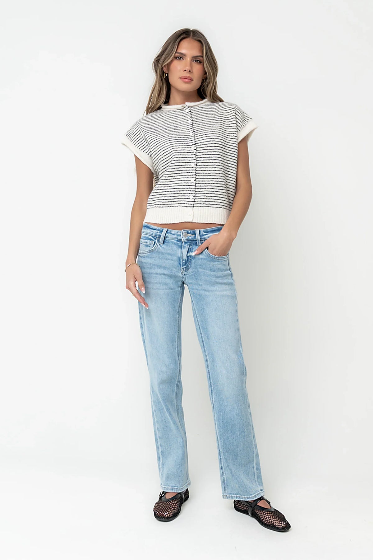 Percey Knit Cardigan in White