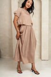 Elani Maxi Skirt in Mocha FINAL SALE