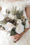 Free Form Silk Flower Bridal Bouquets