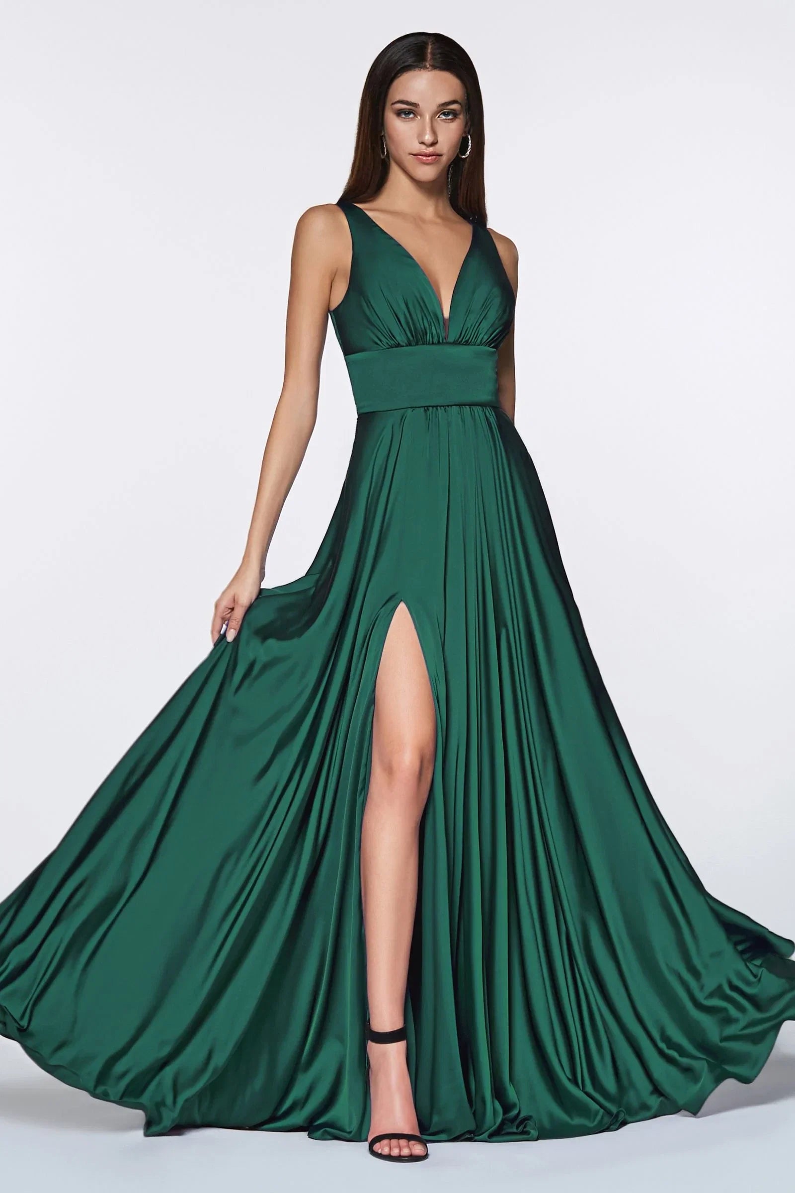 Kinsley Gown Soft Satin A line Dress