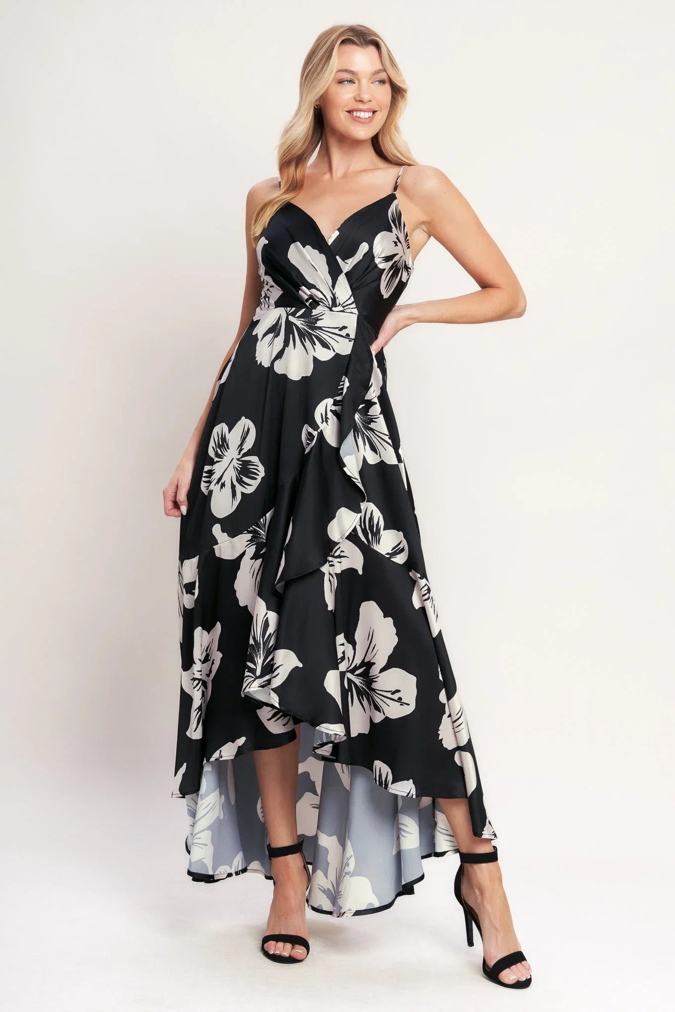 ETERNAL FLORA BLACK MAXI DRESS FINAL SALE