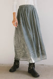 Grace Floral Tulle Skirt in Teal FINAL SALE