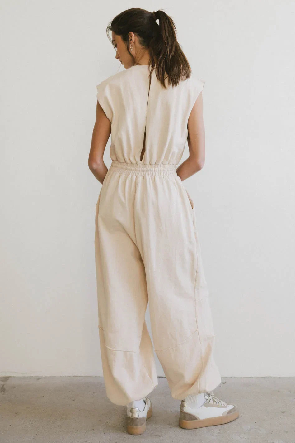 Weekend Warrior Jumpsuit in Ivory FINAL SALE