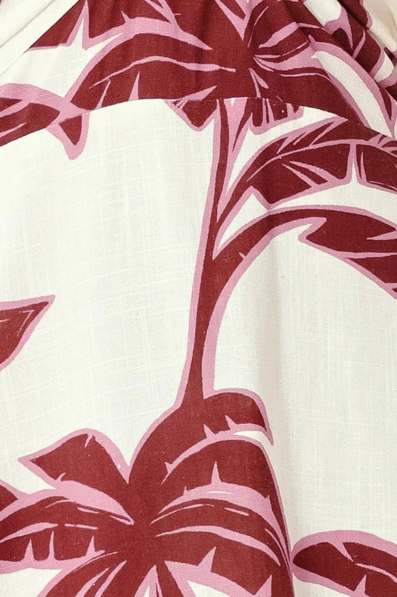 PALM SIREN TROPICAL PRINT MIDI DRESS