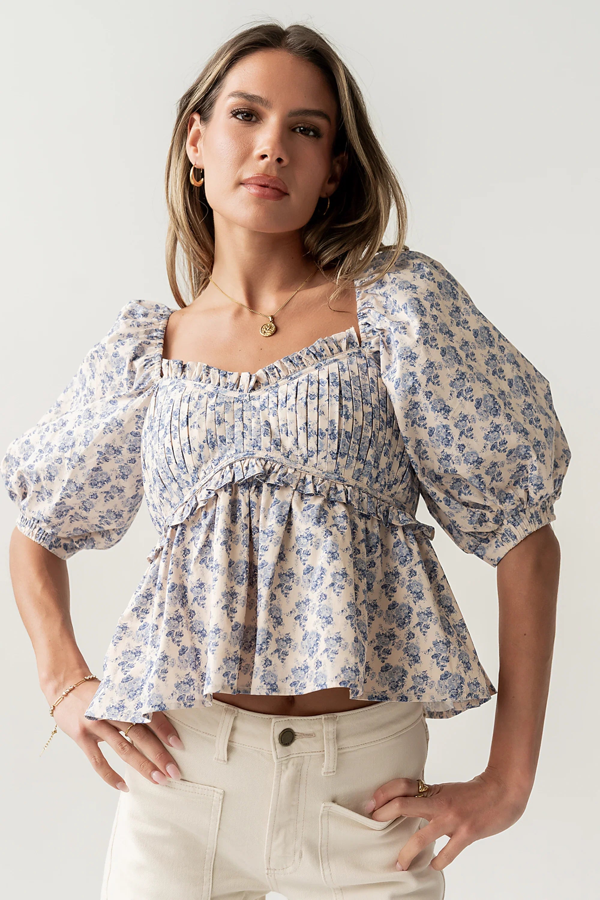 Andrea Peplum Blouse