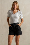 Violet Knit Top in Heather Grey FINAL SALE