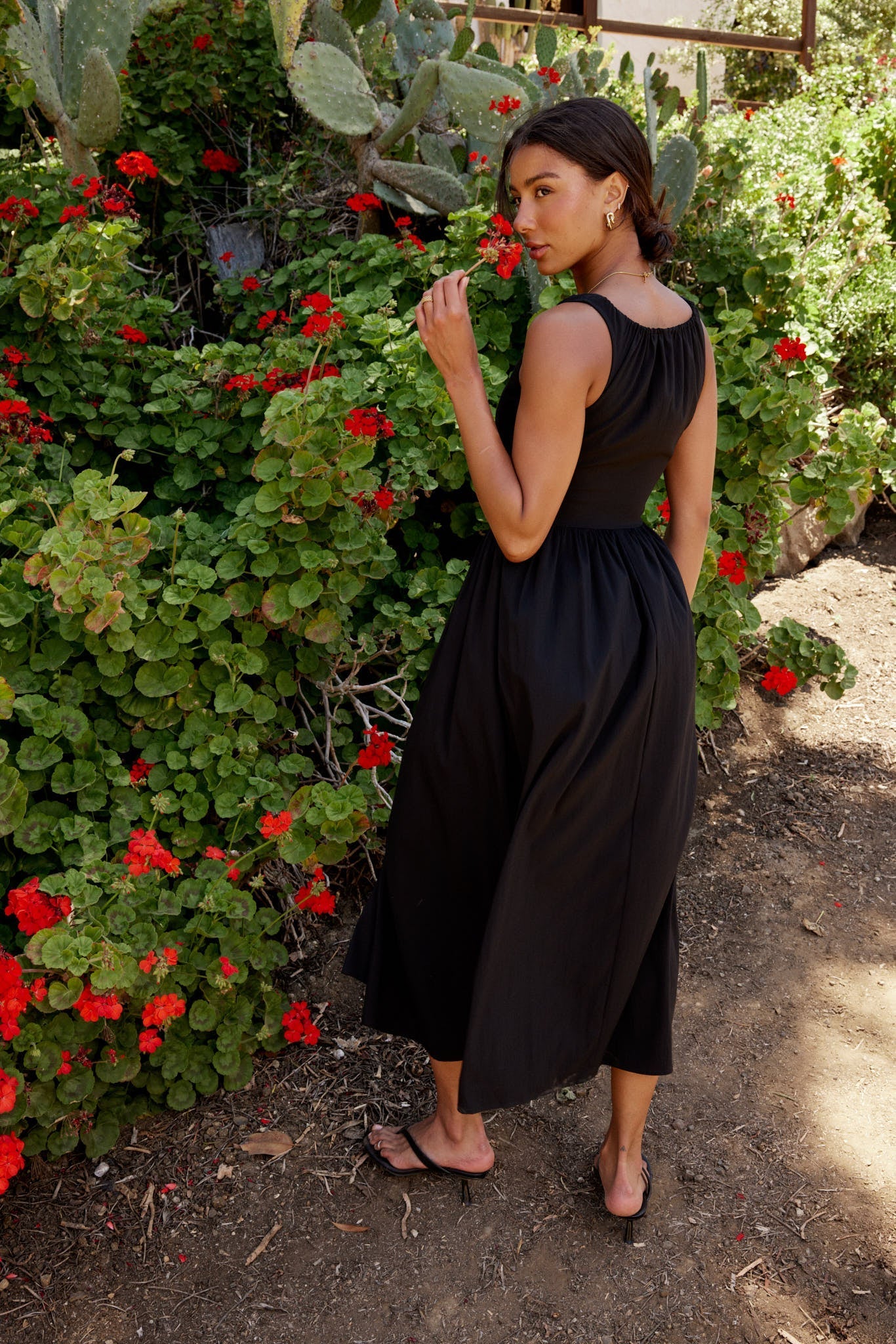 Barrett Midi Dress in Black FINAL SALE