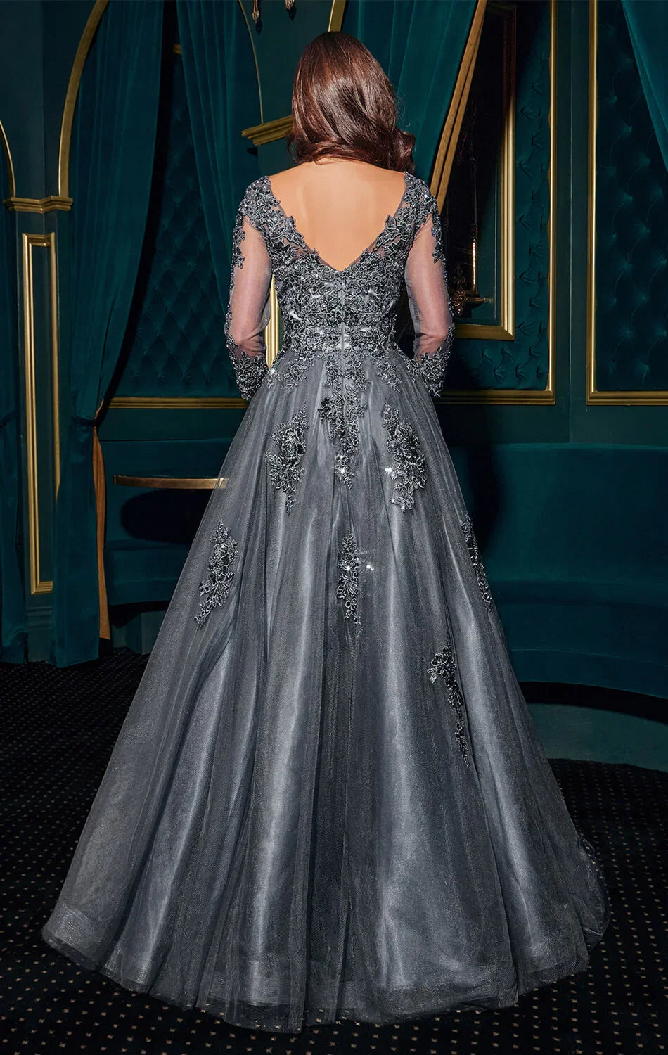 FRANCESCA GOWN BALL GOWN WITH SLEEVES