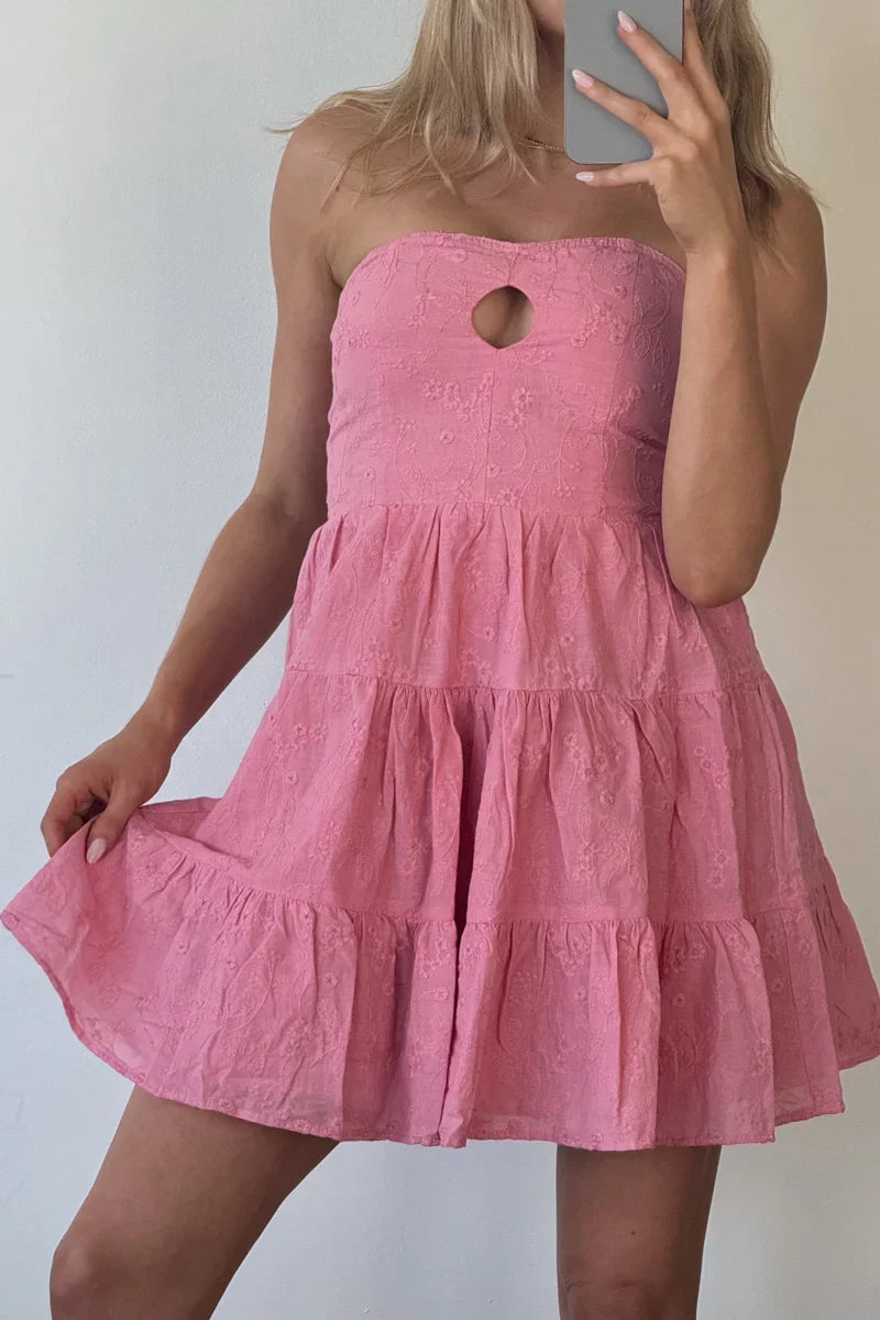Blythe Embroidered Mini Dress
