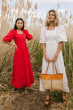 Cassia Corset Dress in Red FINAL SALE