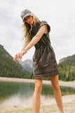 Go Getter Mini Dress in Charcoal FINAL SALE