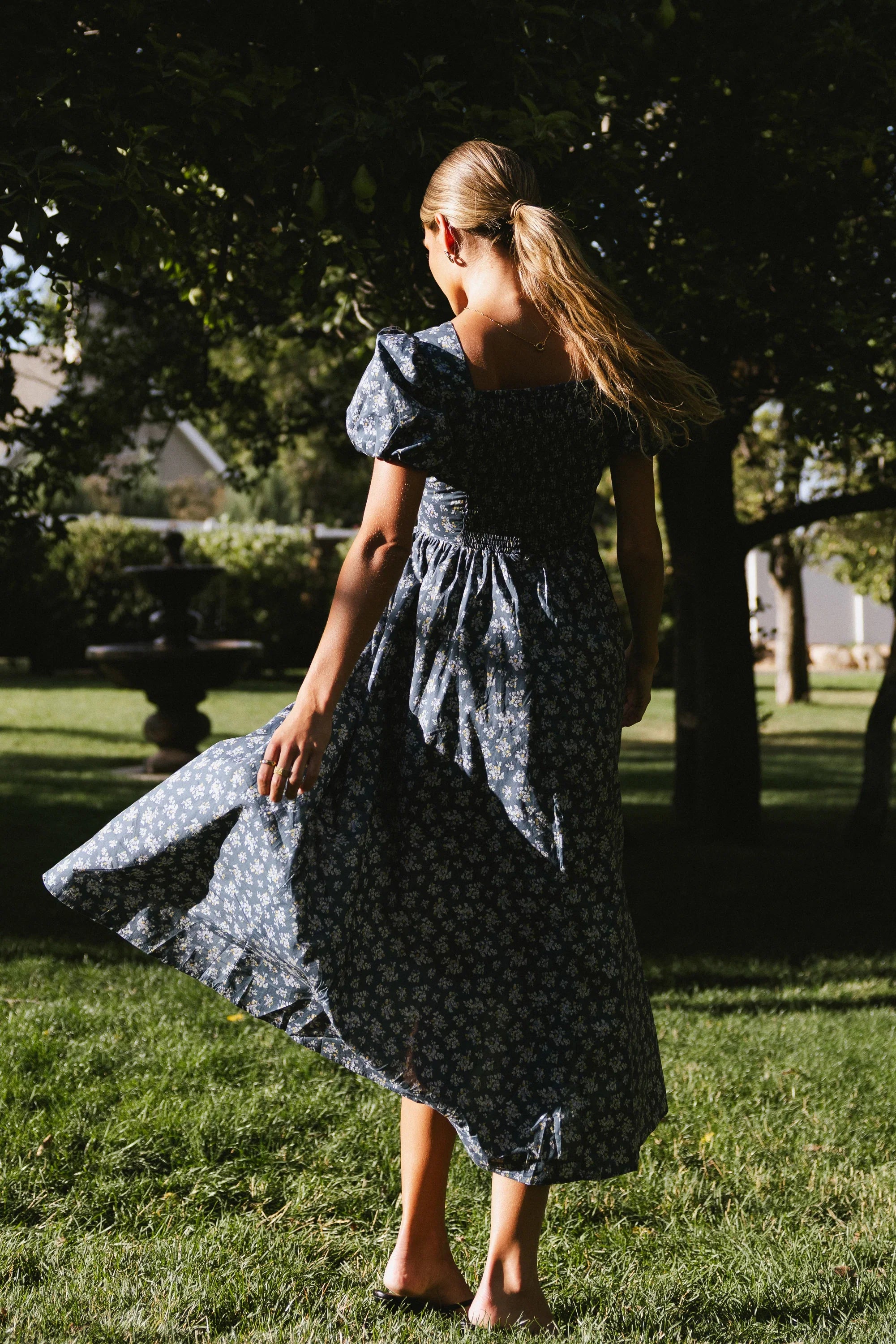 Baylor Floral Maxi Dress in Blue FINAL SALE