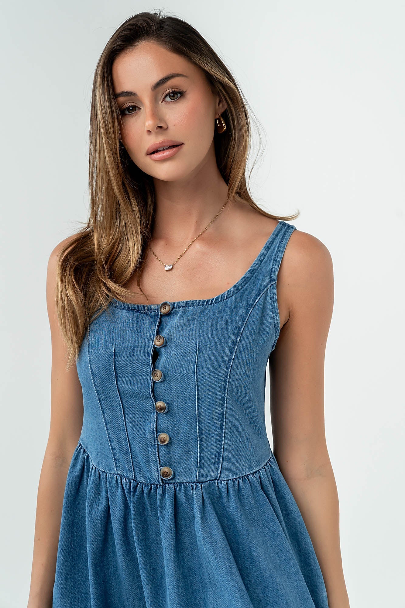 Jacklyn Denim Midi Dress