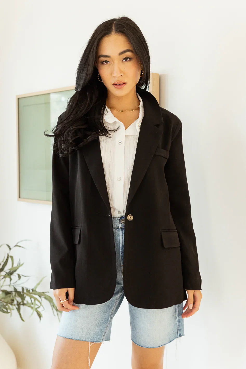 Crystal Blazer in Black FINAL SALE