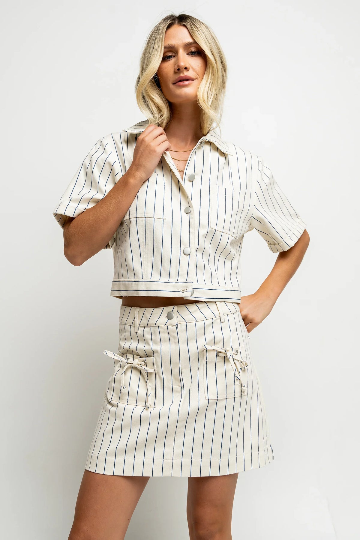 Baylor Striped Button Up FINAL SALE