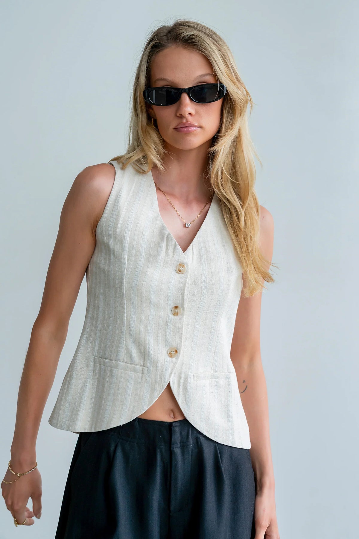 Lucy Vest in Natural