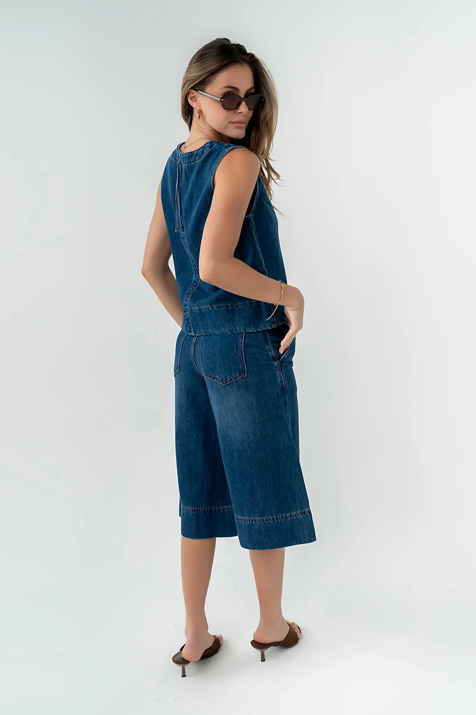 Victoria Denim Top