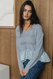 Susan Oversized Sweater in Slate Blue