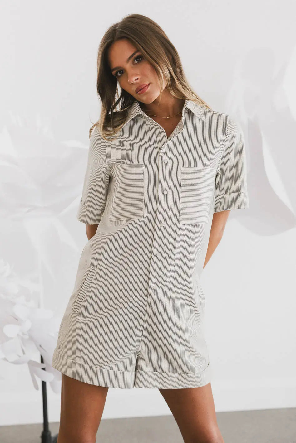 Renley Striped Romper FINAL SALE