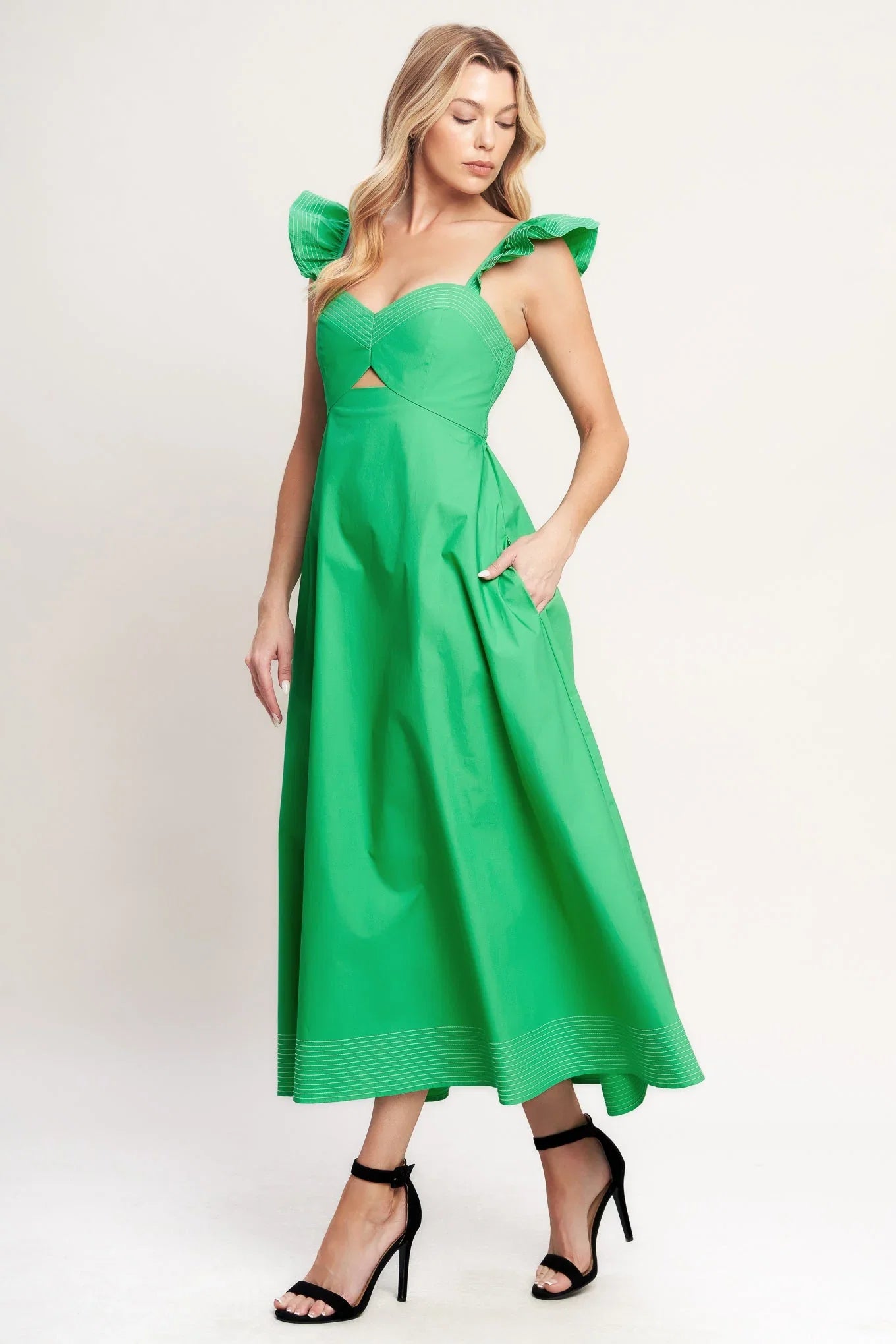 BEAUTIFULLY UNEXPECTED MIDI DRESS
