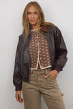 Courtney Scalloped Cardigan in Mocha FINAL SALE