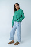 Valeria Oversized Sweater in Green