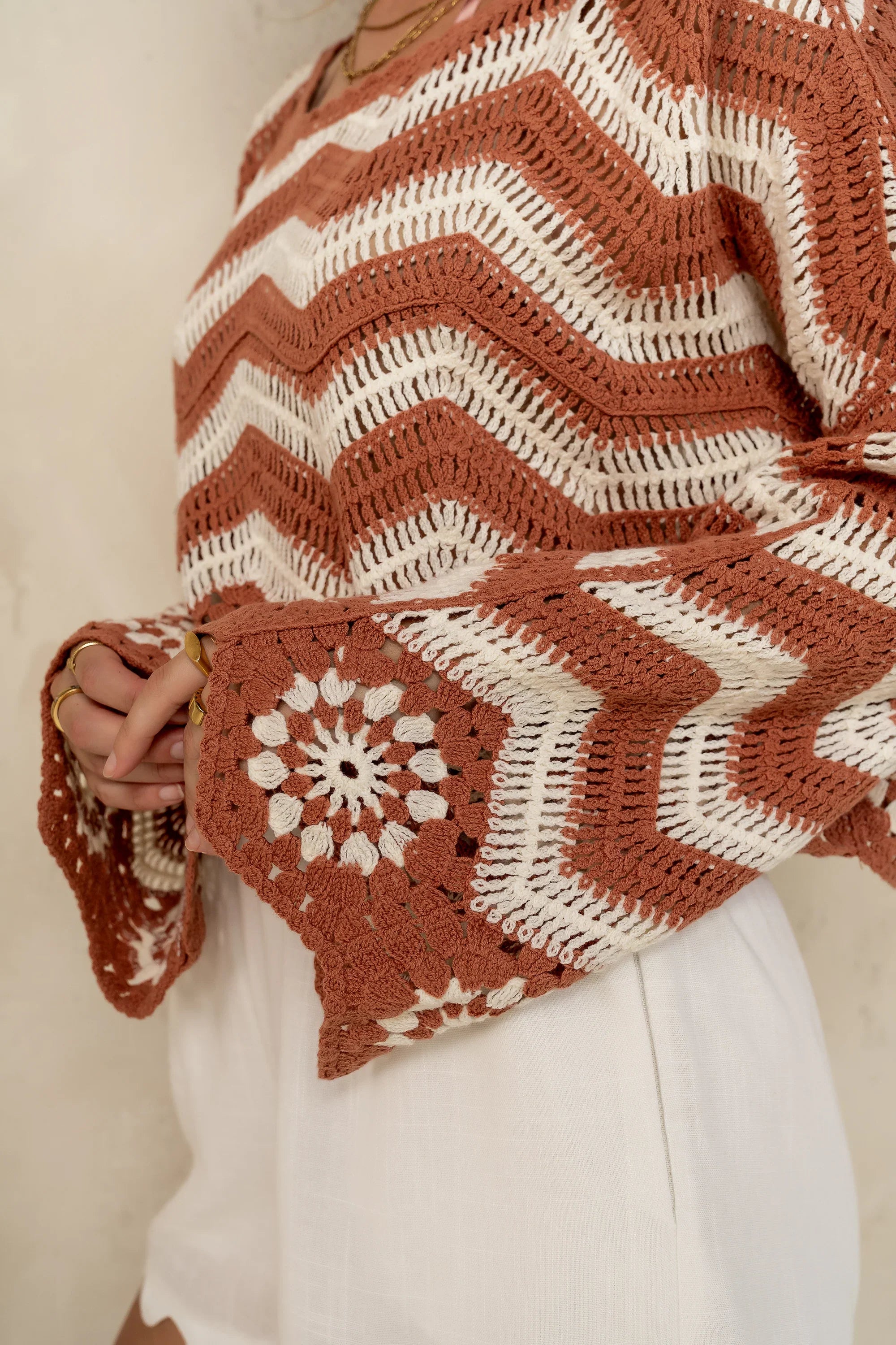 Indie Crochet Sweater FINAL SALE