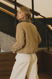 Tammy Collared Jacket in Khaki FINAL SALE