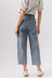 Khai Cropped Pants in Denim FINAL SALE