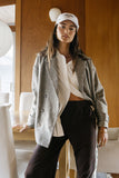 Markell Oversized Button Up in White