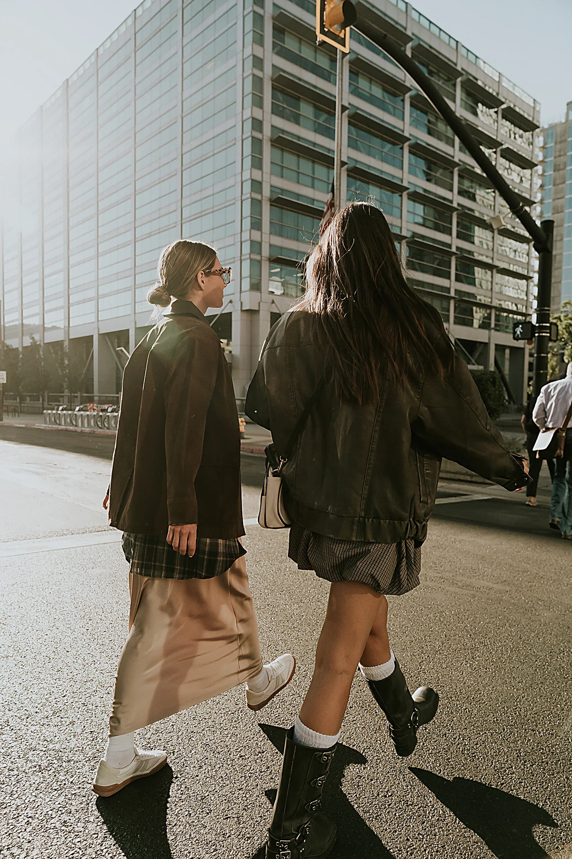 Carly Vegan Leather Jacket in Brown FINAL SALE