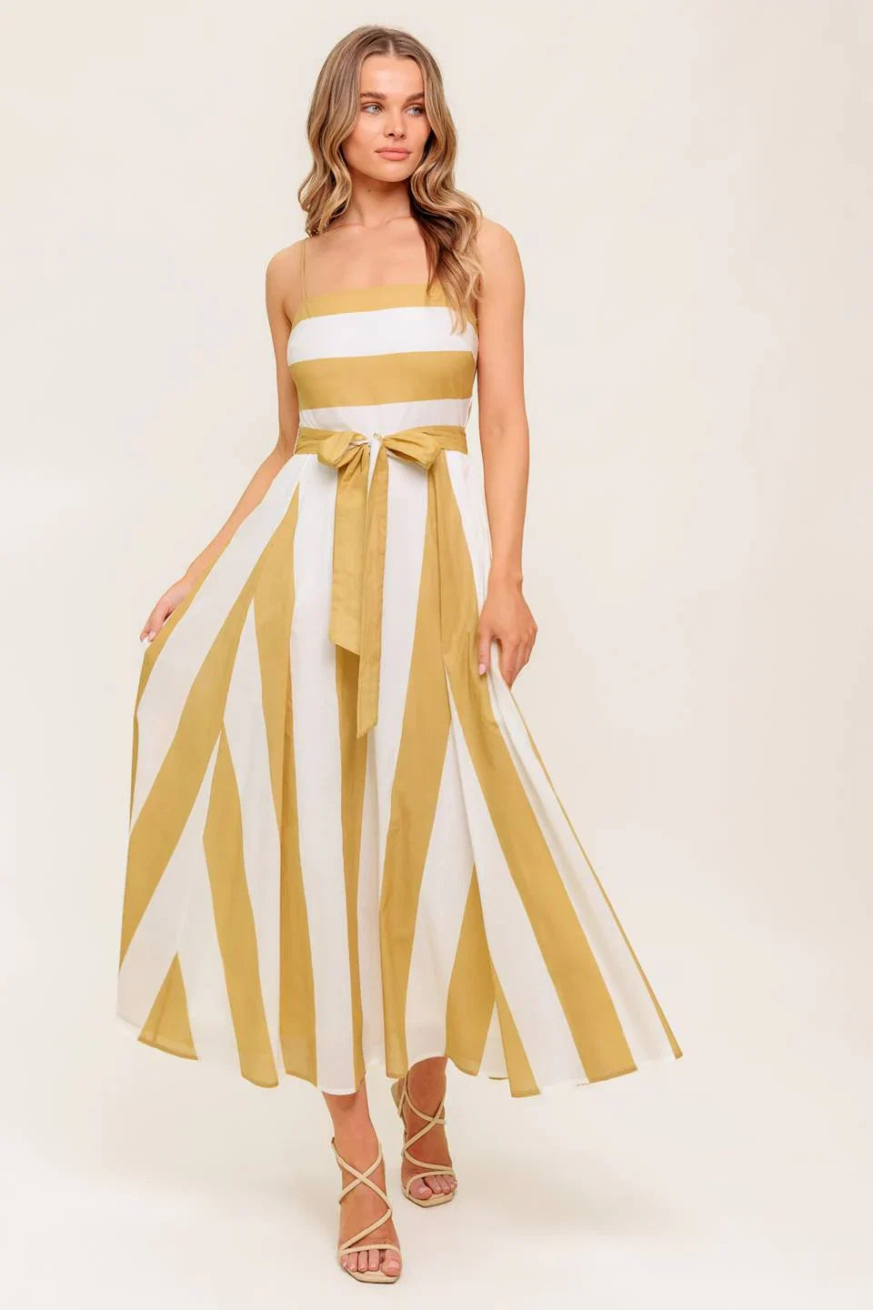 DESERT SANDS TAUPE MIDI DRESS