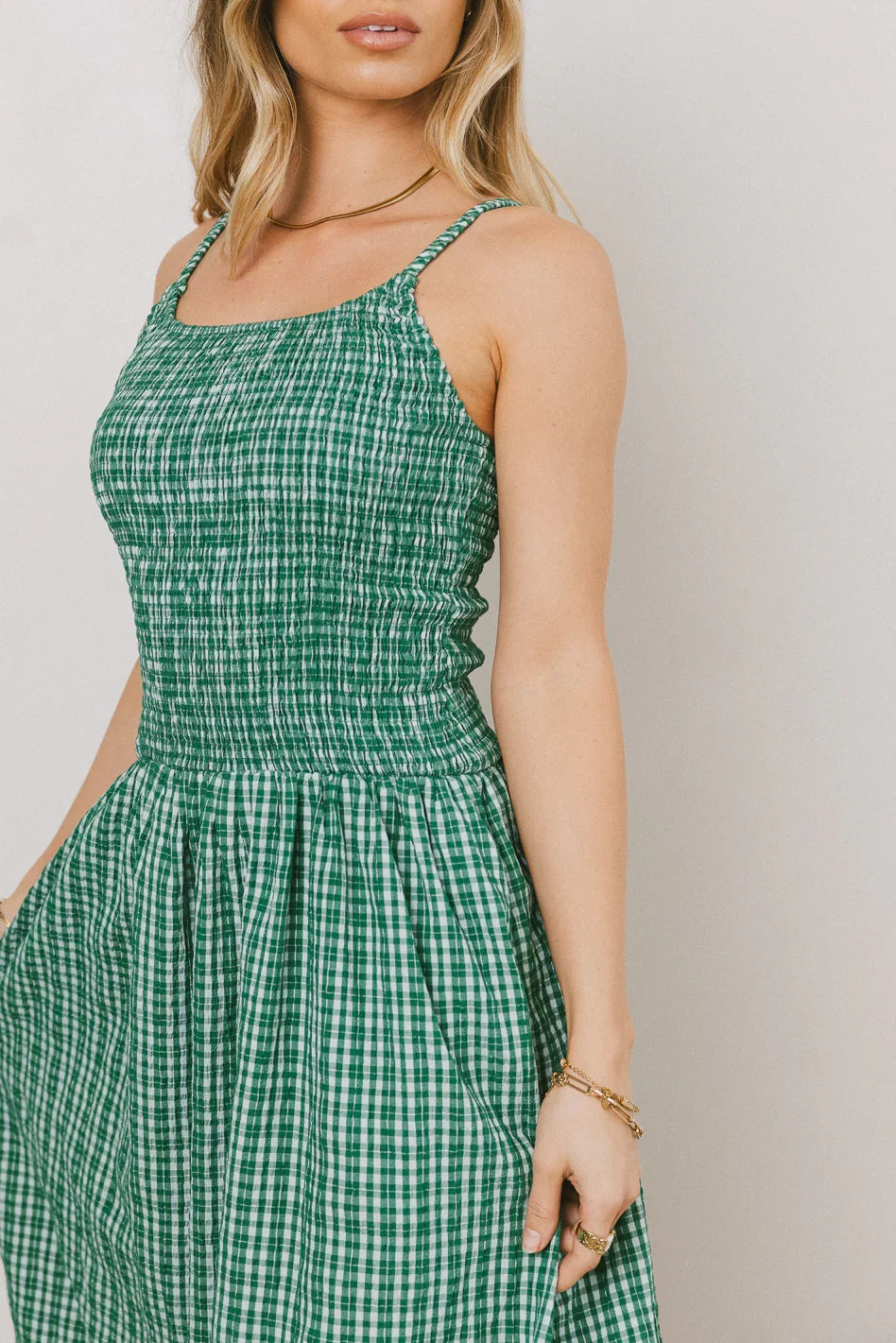 Reid Plaid Midi Dress FINAL SALE