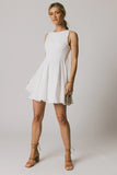 Liora Mini Dress in White FINAL SALE