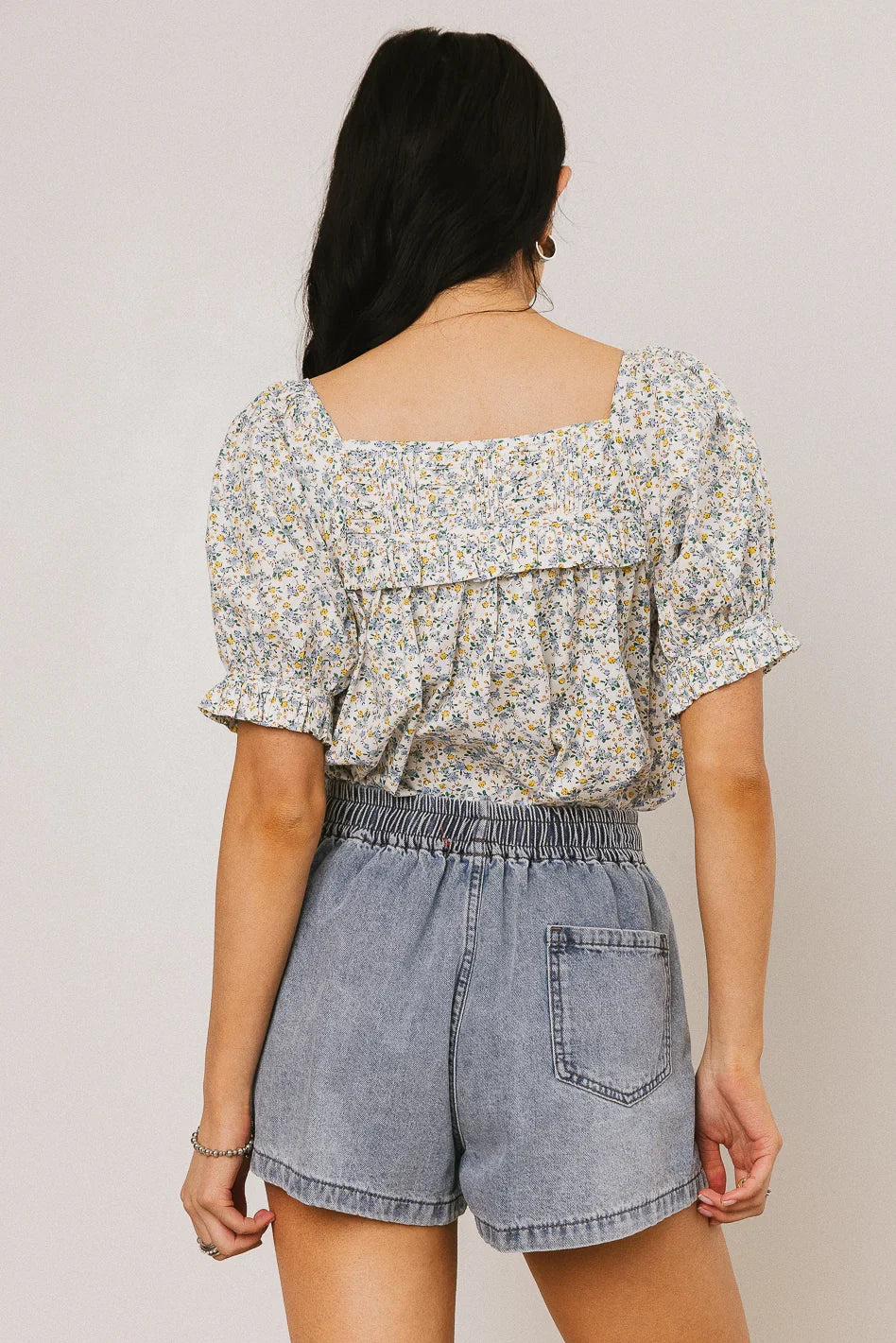 Raven Shorts in Medium Wash FINAL SALE