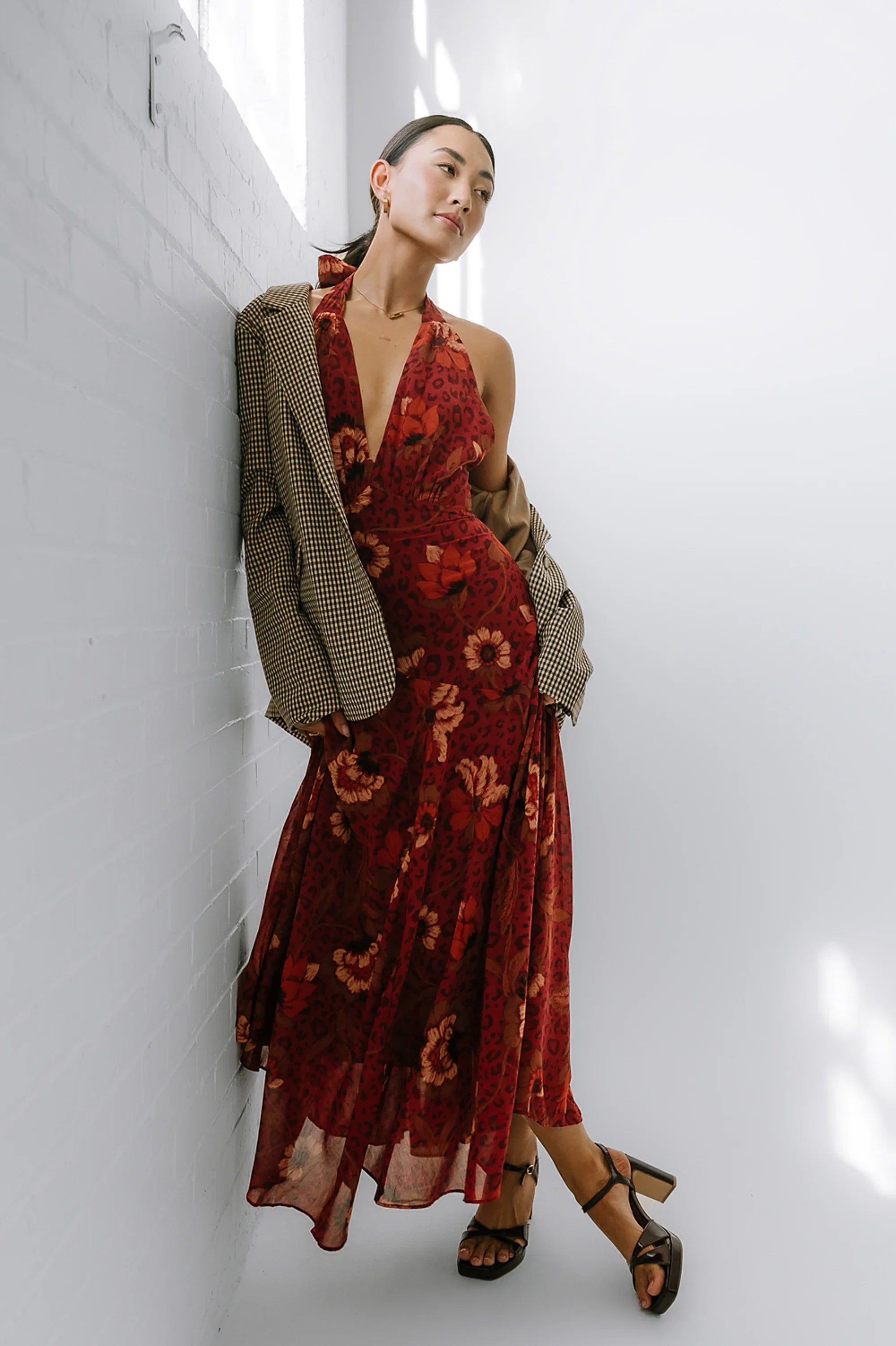 Tracey Halter Maxi Dress