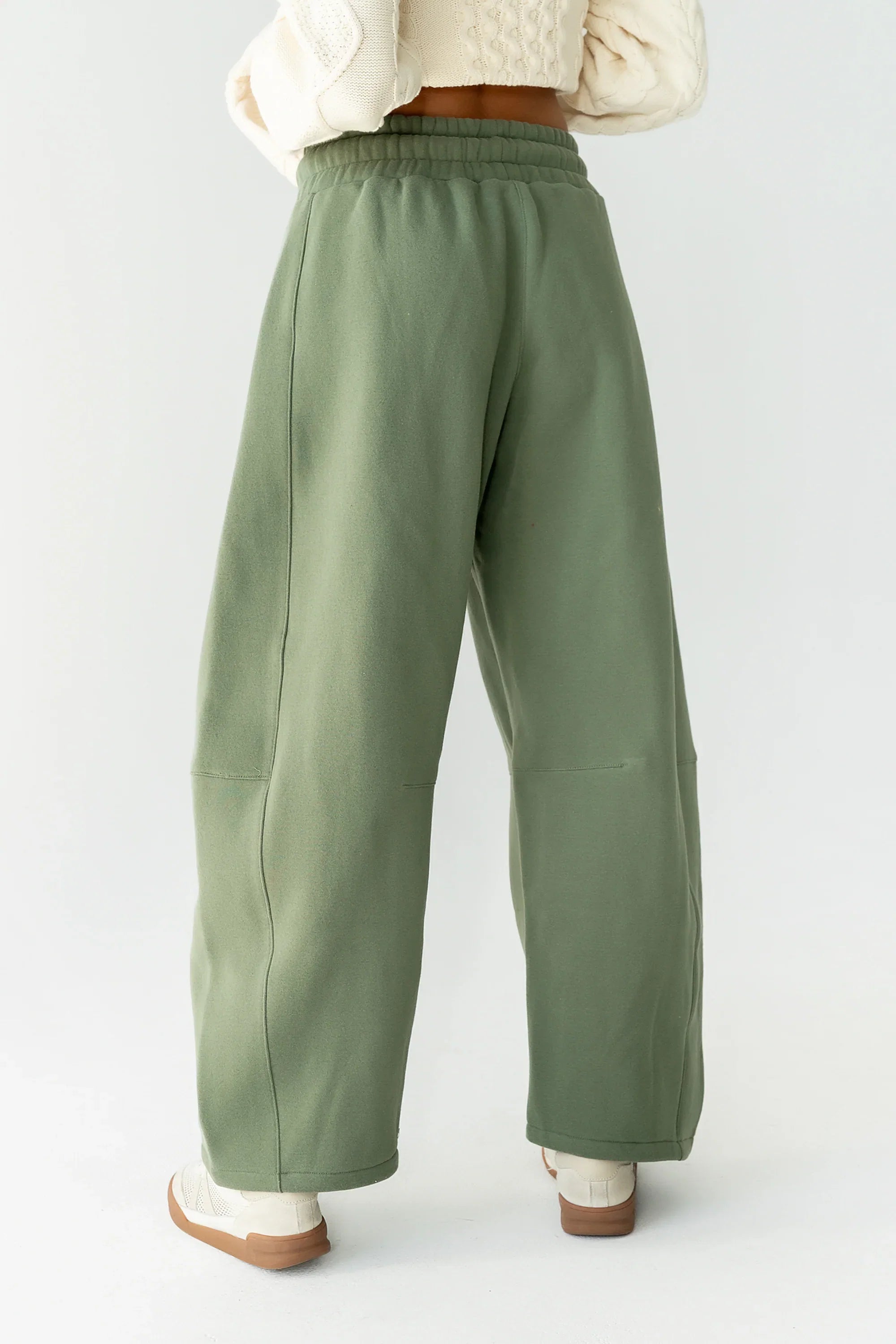 Maribel Barrel Sweatpants in Green
