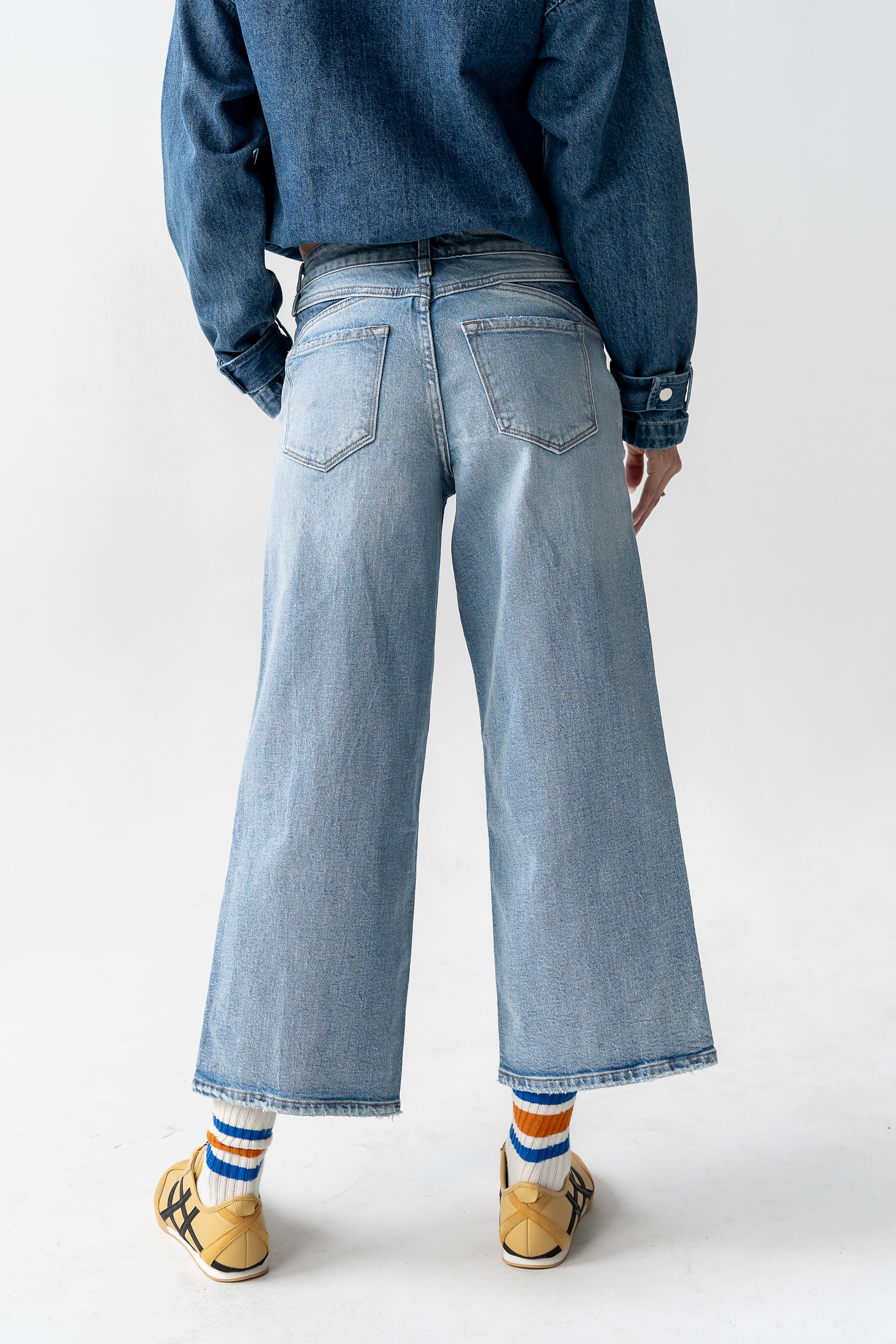Corina Cropped Wide Leg Jeans
