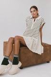 Evan Collared Mini Dress in Olive FINAL SALE