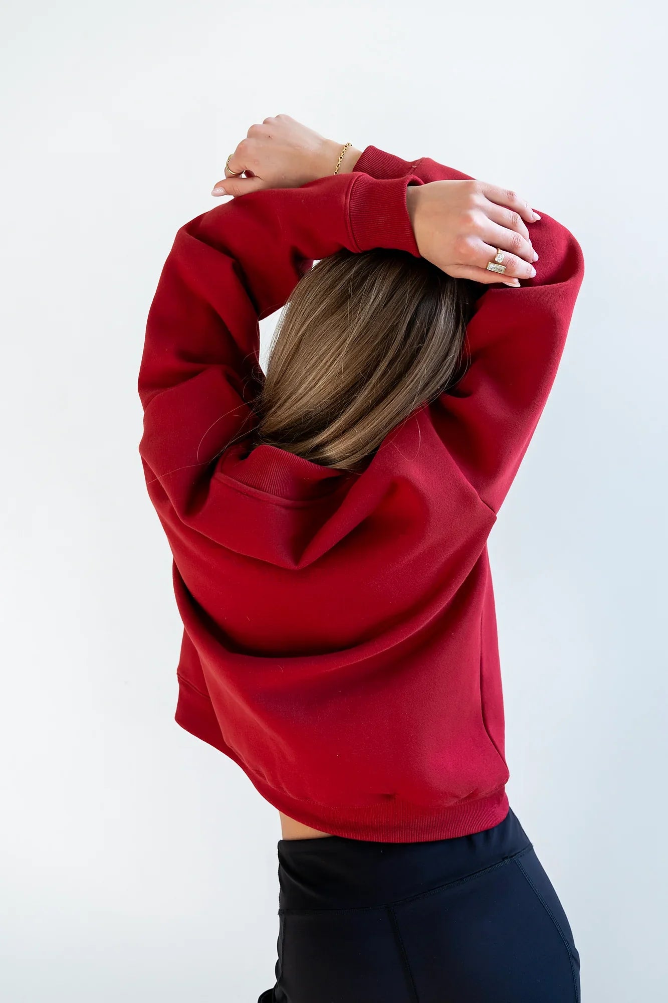 Marie Oversized Sweatshirt in Red FINAL SALE