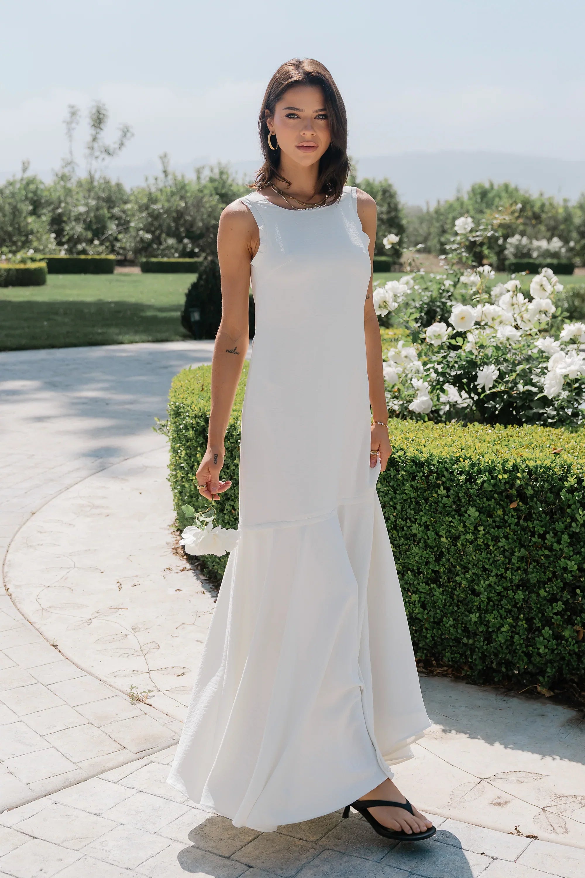 Marlon Maxi Dress in Ivory