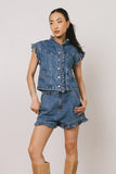 Sasha Ruffled Button Up FINAL SALE