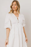 Nadia Midi Dress in Cream FINAL SALE