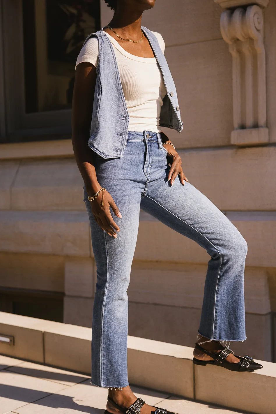 Allegra Cropped Bootcut Jeans FINAL SALE