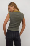 Becca Ribbed Top in Olive FINAL SALE