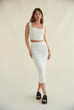 Jacqueline High Rise Knit Midi Skirt