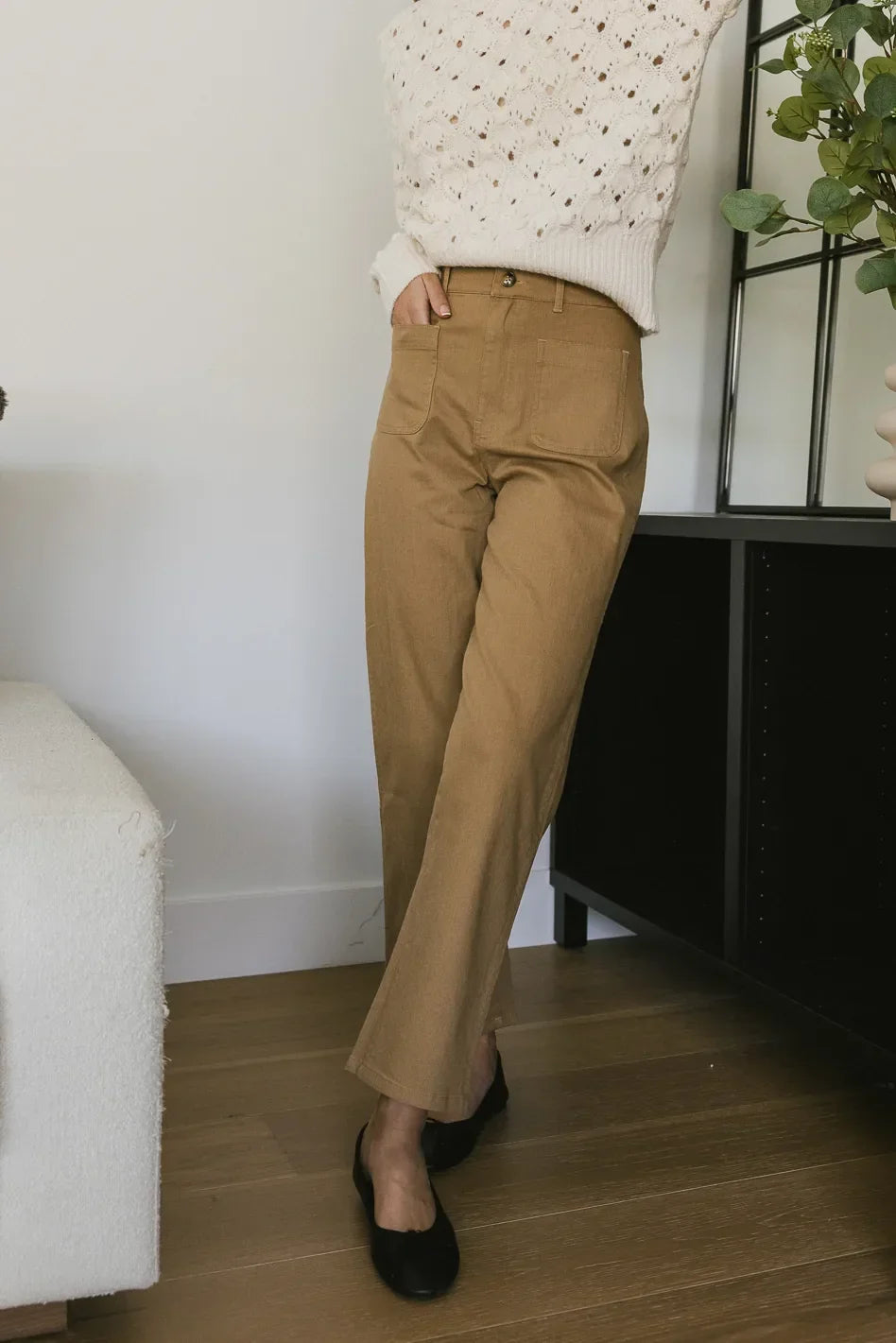 Magnolia Straight Leg Pants in Tan FINAL SALE